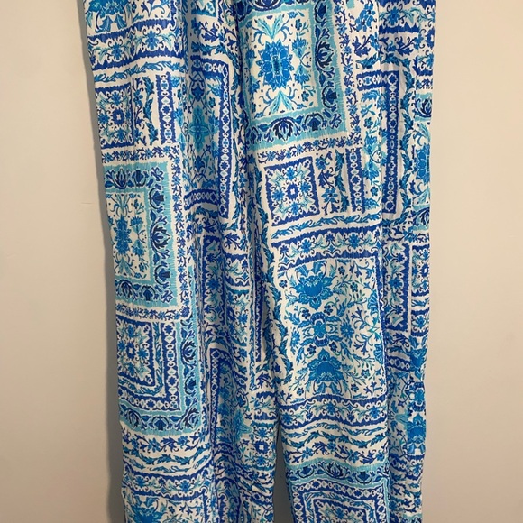 VICI Blue and White Patterned Pants size Small Lightweight - Picture 4 of 6